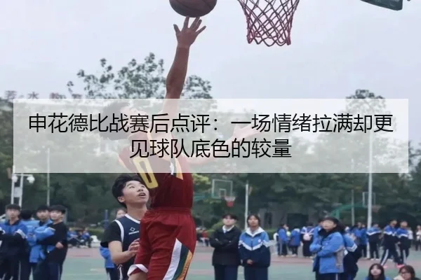 申花德比战赛后点评：一场情绪拉满却更见球队底色的较量